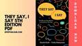 The All-New "They Say, I Say 5th Edition PDF" ( Download Now 202